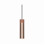 Nordlux Tilo Pendelleuchte Metall und Holz Kupfer | 60mm - Geeignet für GU10