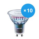 Multipack 10x Philips MASTER LED Spot ExpertColor GU10 PAR16 3.9W 280lm 36D - 930 Warmweiß | Höchste Farbwiedergabe - Dimmbar - Ersatz für 35W