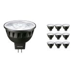 Multipack 10x Philips Master LED Spot GU5.3 MR16 6.7W 440lm 60D - 930 Warmweiß | Höchste Farbwiedergabe - Dimmbar - Ersatz für 35W