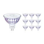 Multipack 10x Philips Master Value LED Spot GU5.3 MR16 5.8W 460lm 60D - 930 Warmweiß | Höchste Farbwiedergabe - Dimmbar - Ersatz für 35W