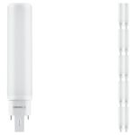 Multipack 10x Ledvance Dulux-D LED 7W - 830 Warmweiß | 4-Pins - Ersatz Für 18W