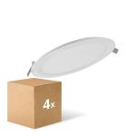 Multipack 4x Ledvance LED Downlight Slim Rund DN210 18W 1530lm 120D - 830 Warmweiß | 225mm
