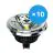 Multipack 10x Noxion Lucent LED-Spot GU10 AR111 12W 600lm 40D - 930 Warmweiß | Höchste Farbwiedergabe - Dimmbar - Ersatz für 50W