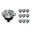 Multipack 10x Noxion Lucent Led-Spot GU10 AR111 15W 850lm 40D - 927 Extra Warmweiß | Höchste Farbwiedergabe - Dimmbar - Ersatz Für 75W