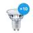 Multipack 10x Philips MASTER Value LED Spot GU10 PAR16 3.7W 285lm 60D - 940 Kaltweiß | Höchste Farbwiedergabe - Dimmbar - Ersatz für 35W