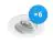 Multipack 6x Noxion Einbau Spot Logic MR16 schwenkbar Weiß | Ausschnitt 80mm - GU10 Sockel