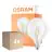 Multipack 4x Osram SuperStar LED E27 Globe 125mm Fadenlampe Klar 7W 806lm - 822-827 Dim to Warm | Dimmbar - Ersatz für 60W