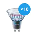 Multipack 10x Philips MASTER LED Spot ExpertColor GU10 PAR16 5.5W 355lm 36D - 927 Extra Warmweiß | Höchste Farbwiedergabe - Dimmbar - Ersatz für 50W