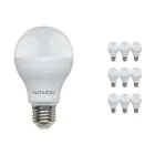 Multipack 10x Noxion Lucent Classic LED E27 Birne Matt 13W 1521lm - 830 Warmweiß | Ersatz Für 100W