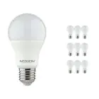 Multipack 10x Noxion Lucent Classic LED E27 Birne Matt 8.5W 806lm - 827 Extra Warmweiß | Dimmbar - Ersatz für 60W