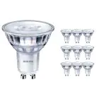 Multipack 10x Philips Corepro LED Spot GU10 PAR16 3W 230lm 36D - 830 Warmweiß | Dimmbar - Ersatz für 35W
