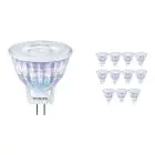 Multipack 12x Philips Corepro LED Spot GU4 MR11 2.3W 184lm 36D - 827 Extra Warmweiß | Ersatz für 20W