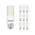 Multipack 10x Osram Special T Slim LED E27 Klar 7.3W 806lm - 827 Extra Warmweiß | Dimmbar - Ersatz für 60W 