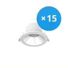 Multipack 15x Noxion LED Downlight Apollo 9W 1100lm 60D - 840 Kaltweiß | 145mm - Ausschnitt 120mm - UGR 