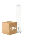 Multipack 10x Philips Corepro PL-L LED 8W 960lm - 830 Warmweiß | 4-Pins - Ersatz Für 18W