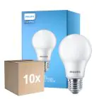 Multipack 10x Philips Corepro LED Glühbirne E27 Birne Matt 4.9W 470lm - 827 Extra Warmweiß | Ersatz für 40W