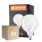 Multipack 6x Ledvance Classic LED E27 Globe Fadenlampe Matt 7.5W 1055lm - 827 Extra Warmweiß | Dimmbar - Ersatz für 75W
