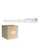 Multipack 4x Ledvance LED Feuchtraumleuchte Feuchtigkeitsdicht 58W 8000lm - 840 Kaltweiß | 150cm