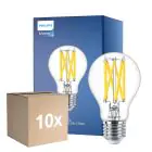 Multipack 10x Philips Master LED E27 Birne Fadenlampe Klar 10.5W 1521lm - 922-927 Dim To Warm | Höchste Farbwiedergabe - Dimmbar - Ersatz Für 100W
