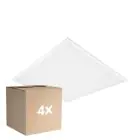 Multipack 4x Ledvance LED Panel Comfort Aluminium Weiß 28W 3640lm - 840 Kaltweiß | 62.5x62.5cm - UGR < 19