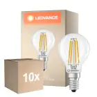 Multipack 10x Ledvance Classic LED E14 Birne Fadenlampe Klar 3.4W 470lm - 827 Extra Warmweiß | Ersatz Für 40W