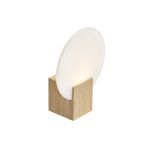 Nordlux Hester Applique Murale Verre Bois - 9.5W 900lm - 930 Blanc Chaud | IP44 - Meilleur Rendu Des Couleurs - 3 Niveaux De Gradation Dimmable