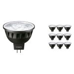 Multipack 10x Philips Master LED Spot GU5.3 MR16 6.7W 430lm 10D - 930 Blanc Chaud | Meilleur rendu des couleurs - Dimmable - Équivalent 35W
