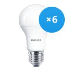 Multipack 6x Philips MASTER Value LED Ampoule E27 Poire Dépolie 7.8W 1055lm - 927 Blanc Très Chaud | Meilleur rendu des couleurs - Dimmable - Équivalent 75W
