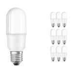 Multipack 10x Ledvance Classic LED E27 Linéaire Dépolie 9W 1050lm - 840 Blanc Froid | Équivalent 75W