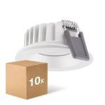 Multipack 4x Ledvance Spot LED Air Fix Aluminium Blanc 6W 510lm 36D - 930 Blanc Chaud | Diamètre 68mm - IP65 - Meilleur rendu des couleurs - Dimmable