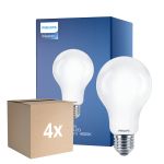 Multipack 4x Philips Classic LED Ampoule E27 Poire Dépolie 17.5W 2452lm - 840 Blanc Froid | Équivalent 150W