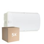 Multipack 5x Philips LED Sécurité Ledinaire WL055V Blanc 6W 600lm - 830 Blanc Chaud | 374x150mm - IP65