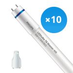 Multipack 10x Philips Tube LED T8 MASTER (EM/Direct 230V) High Output 8W 1050lm - 865 Lumière Du Jour | 60cm - Équivalent 18W