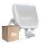 Multipack 8x Ledvance Projecteur LED Aluminium Blanc 41W 5500lm 100D - 830 Blanc Chaud | IP65 - Détecteur De Mouvement Et De Lumière - Symétrique