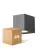 Multipack 4x D'Lite Applique Murale Vrebos Aluminium Noir | IP54 - Convient Pour 1x GU10