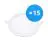 Multipack 15x Bright Choice Downlight LED UltraSlim 15W 1200lm 110D - 840 Blanc Froid | 190mm - Diamètre 175mm