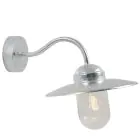 Nordlux Luxembourg Applique Murale Acier et Verre Gris - Zone côtière | IP54 - Convient pour E27