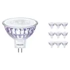 Multipack 10x Philips Master Value LED Spot GU5.3 MR16 7.5W 630lm 60D - 930 Blanc Chaud | Meilleur rendu des couleurs - Dimmable - Équivalent 50W