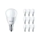 Multipack 10x Philips Corepro LED Lustre E14 Boule Dépolie 5W 470lm - 827 Blanc Très Chaud | Équivalent 40W