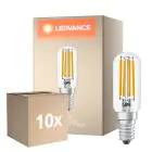 Multipack 10x Ledvance Special LED E14 tube one-handed Filament Claire 4.2W 470lm - 827 Blanc Très Chaud | Équivalent 40W