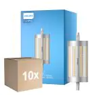 Multipack 10x Philips Corepro LED Lineair R7s 118mm 17.5W 2460lm - 830 Blanc Chaud | Dimmable - Équivalent 150W