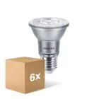 Multipack 6x Philips Master Value LED ampoule Réflecteur E27 PAR20 6W 515lm 25D - 930 Blanc Chaud | Meilleur rendu des couleurs - Dimmable - Équivalent 50W