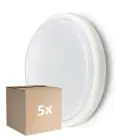 Multipack 5x Philips Hublot LED Ledinaire WL070V Blanc 18.7W 1700lm - 830 Blanc Chaud | 285mm - IP65