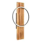 Eglo Applique Murale Boyal Bois Noir, Rouille 12W 1700lm - 830 Blanc Chaud