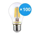 Multipack 100x Noxion Lucent LED E27 Poire Filament Claire 4.5W 470lm - 822-827 Dim To Warm | Dimmable - Équivalent 40W